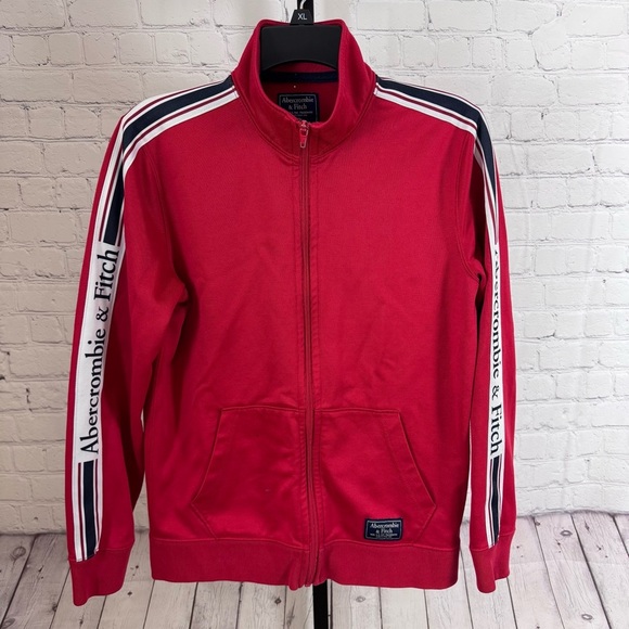 Abercrombie & Fitch Other - Abercrombie & Fitch Red Zip Up Sweatshirt Size XS